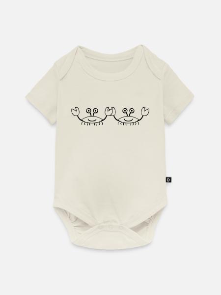 Crabs - Baby Premium Kurzarmbody - Naturweiß