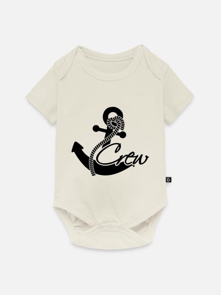 Crew Anker Abzeichen Rang - Baby Premium Kurzarmbody - Naturweiß