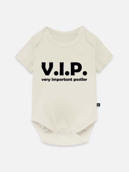 Very Important Postler Briefträger Zusteller - Baby Premium Kurzarmbody - Naturweiß
