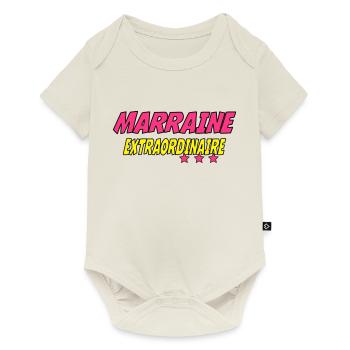 Marraine extraordinaire - Baby Premium Kurzarmbody - Naturweiß - Vorne