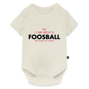 all i care about is foosball - Baby Premium short-sleeve bodysuit - off white - Front