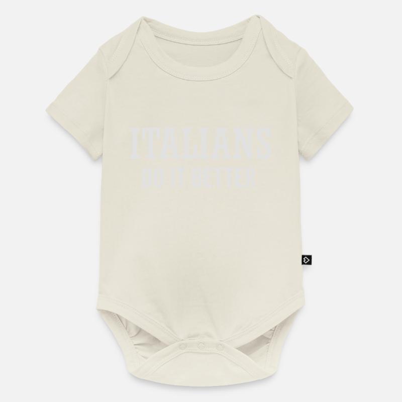 Italians do it better - Body à manches courtes Premium Bébé - blanc cassé