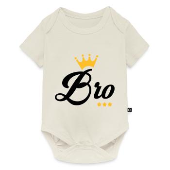 Frère Frangin Frere Naissance Bébé Frérot - Body à manches courtes Premium Bébé - blanc cassé - Devant