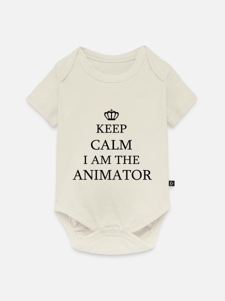 animator - Baby Premium Kurzarmbody - Naturweiß