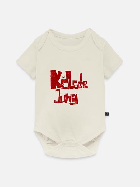 Kölsche Jung Geschenk für Kölner - Baby Premium Kurzarmbody - Naturweiß
