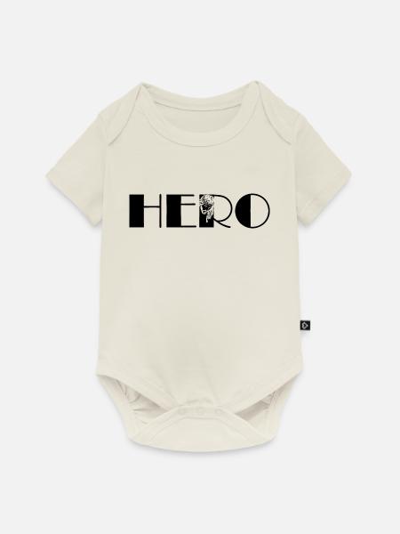 Hero Jesus - Baby Premium Kurzarmbody - Naturweiß