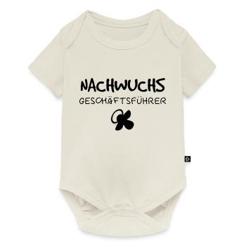 Nachwuchs Geschäftsführer Geschenk Geburt Baby - Baby Premium Kurzarmbody - Naturweiß - Vorne