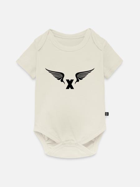 Pegasus X - Baby Premium Kurzarmbody - Naturweiß