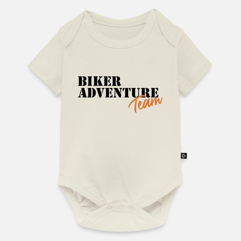 Équipe Biker Adventure - MarokkoTour2024.de - Body à manches courtes Premium Bébé - blanc cassé