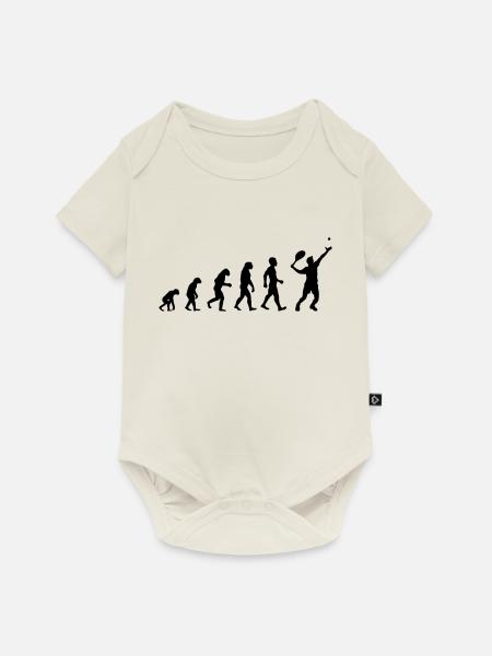 Tennis Evolution Mann - Baby Premium Kurzarmbody - Naturweiß