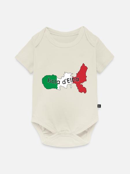 Elba - Baby Premium Kurzarmbody - Naturweiß
