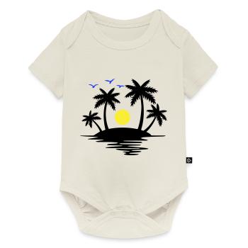 Paradise Island - Baby Premium short-sleeve bodysuit - off white - Front