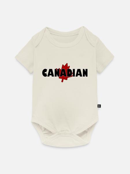 Kanadisch - Baby Premium Kurzarmbody - Naturweiß
