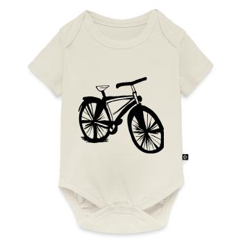 Fahrrad Gekritzel Fahrräder Radfahren Vektor 6 - Baby Premium Kurzarmbody - Naturweiß - Vorne