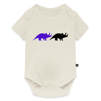 Tricératops - Body à manches courtes Premium Bébé - blanc cassé - Devant