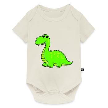 cool dino - Baby Premium short-sleeve bodysuit - off white - Front