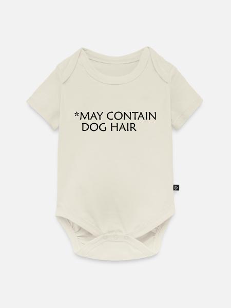 Dog Hund - Baby Premium Kurzarmbody - Naturweiß