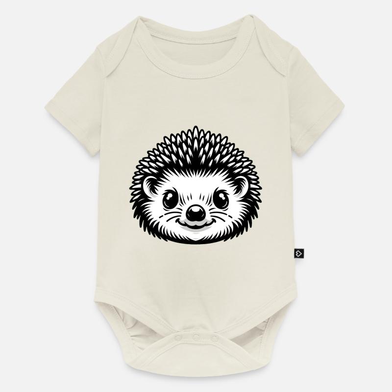 Hérisson - Body à manches courtes Premium Bébé - blanc cassé