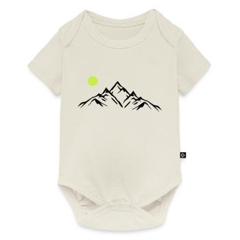 Mountains - Baby Premium short-sleeve bodysuit - off white - Front