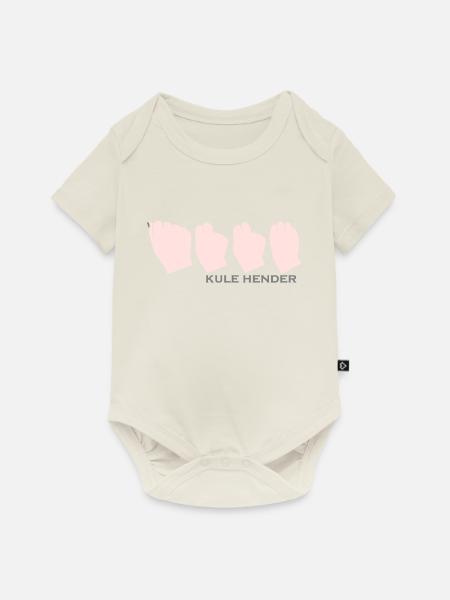 Handalphabet Anne - Baby Premium Kurzarmbody - Naturweiß
