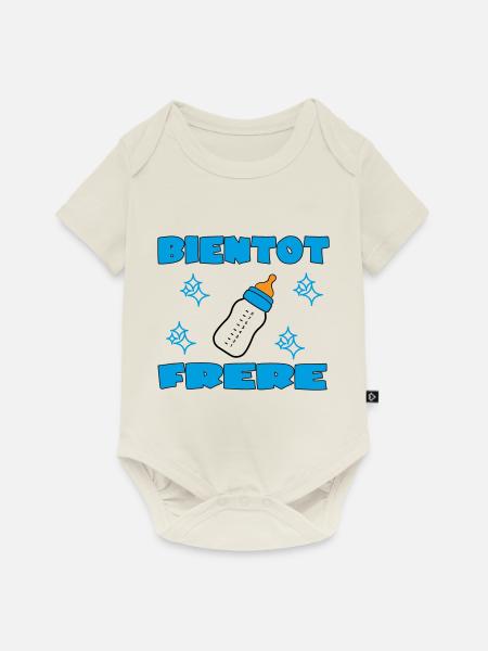 BALD BRÜDER - Baby Premium Kurzarmbody - Naturweiß