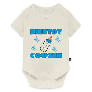 BIENTOT COUSIN - Body à manches courtes Premium Bébé - blanc cassé - Devant