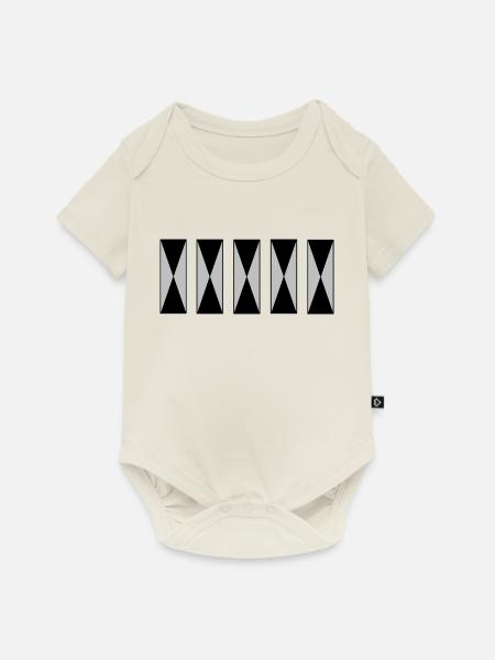 Einfach und einzigartig - Baby Premium Kurzarmbody - Naturweiß