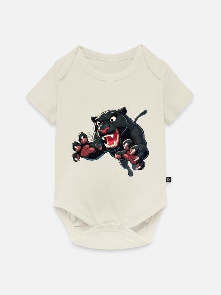 -Angriffe - Baby Premium Kurzarmbody - Naturweiß