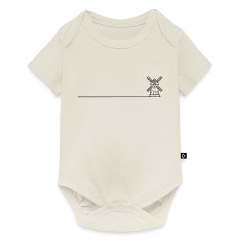 Windmill Mill Icon - Baby Premium short-sleeve bodysuit - off white - Front