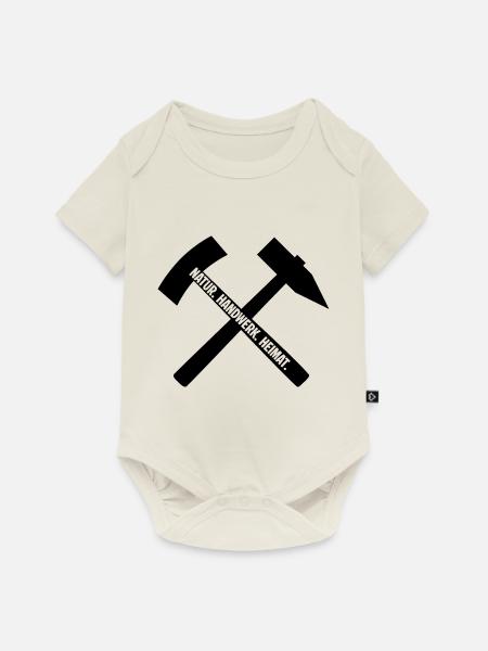 Erzgebirge Handwerk - Baby Premium Kurzarmbody - Naturweiß