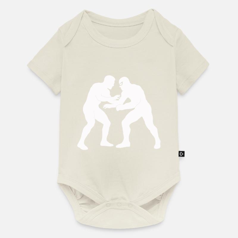 Lutte - Body à manches courtes Premium Bébé - blanc cassé