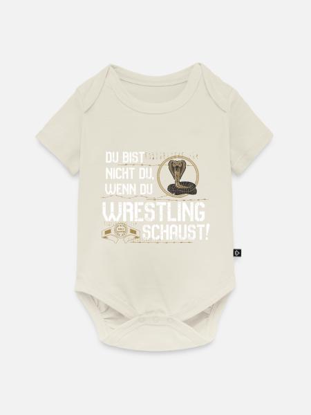 Wrestling schauen - Baby Premium Kurzarmbody - Naturweiß