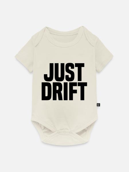 Just Drift - Baby Premium Kurzarmbody - Naturweiß