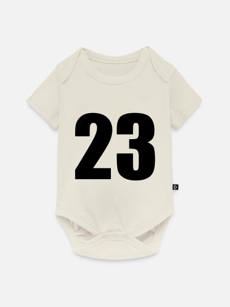 23 - Baby Premium Kurzarmbody - Naturweiß