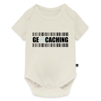 Geocaching Barcode - 2colors - 2O12 - Baby Premium short-sleeve bodysuit - off white - Front