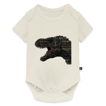 dinosaure - Body à manches courtes Premium Bébé - blanc cassé - Devant