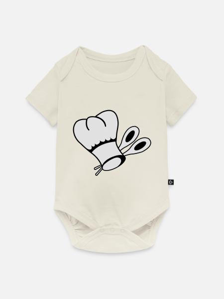 koch - Baby Premium Kurzarmbody - Naturweiß