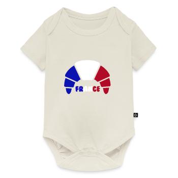 croissant france - Baby Premium short-sleeve bodysuit - off white - Front