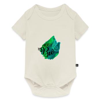 Idée de cadeau de végétarien végétarien - Body à manches courtes Premium Bébé - blanc cassé - Devant