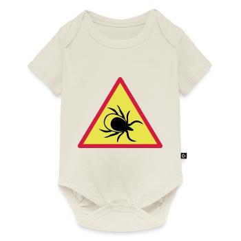 Achtung Zecken - Baby Premium Kurzarmbody - Naturweiß - Vorne