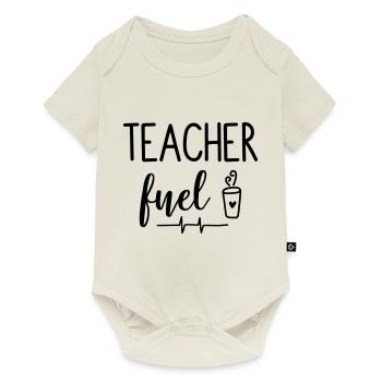 Teacher Teacher School Coffee Gift - Baby Premium short-sleeve bodysuit - off white - Front