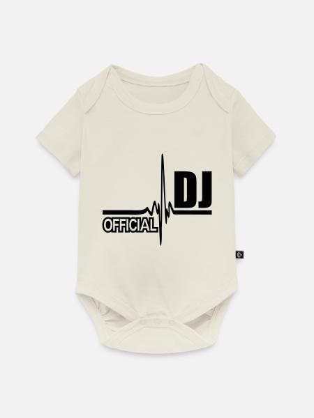 official dj - Baby Premium Kurzarmbody - Naturweiß