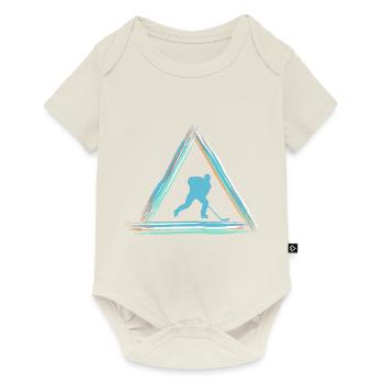 Eishockey - Baby Premium Kurzarmbody - Naturweiß - Vorne