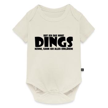 Dings - Baby Premium Kurzarmbody - Naturweiß - Vorne