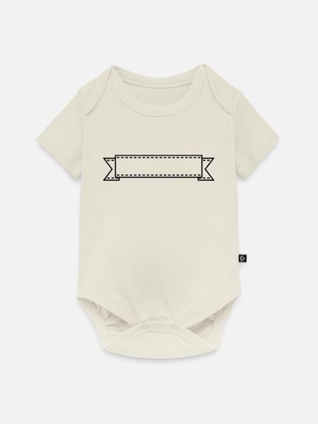 banner / Band (1c) - Baby Premium Kurzarmbody - Naturweiß