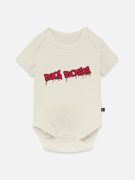 Big Boss - Baby Premium Kurzarmbody - Naturweiß