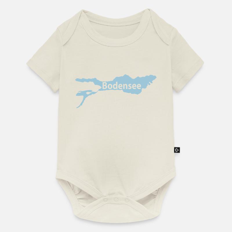 bodensee - Baby Premium Kurzarmbody - Naturweiß