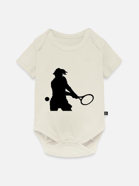 Tennis - Baby Premium short-sleeve bodysuit - off white