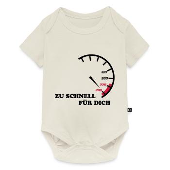 zu_schnell_fuer_dich - Baby Premium Kurzarmbody - Naturweiß - Vorne