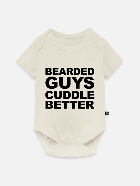 Beards - Baby Premium Kurzarmbody - Naturweiß